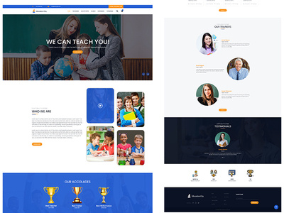 Education City creative website design website banner website concept website design