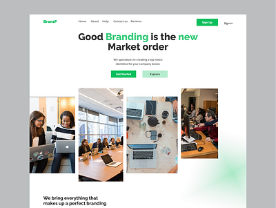 BRANSP brand identity identity logo minimal typography vector website