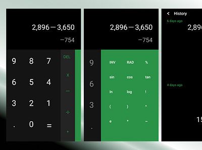 Calculator app calculator design illustration login logo mobile player typography ui