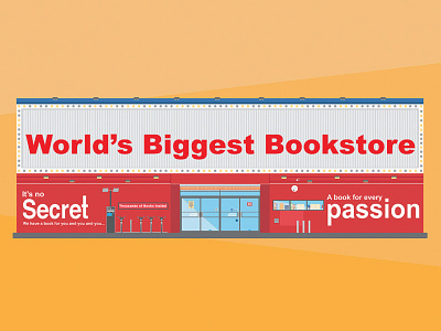 Toronto City Landmarks Series #3 - World's Biggest Bookstore illustration landmark