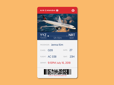 Boarding Pass 024 dailyui