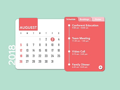 Calendar 038 dailyui