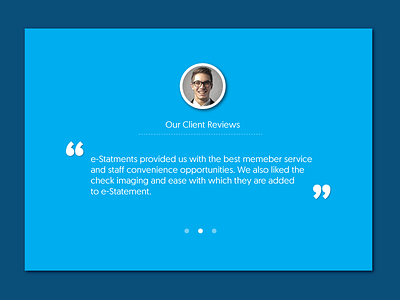 Testimonials 039 dailyui