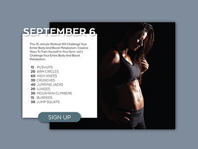 Workout Of The Day dailyui ui