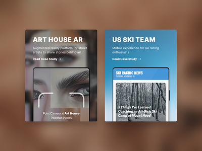 Portfolio Case Study Cards UI