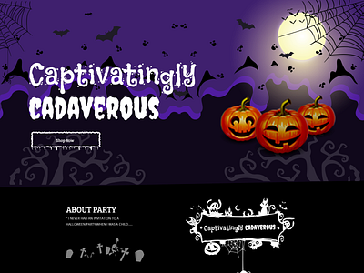 CAPTIVATINGLY CADABEROUS branding design user friendly websitedesign