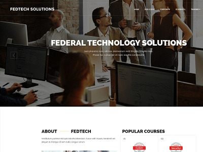 FEDTECH branding design user friendly websitedesign