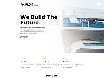 DAMILL FAIR CASH SOLUTIONS branding design user friendly websitedesign