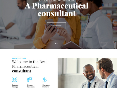 Pharma Consultant branding design user friendly websitedesign