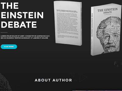 The EINSTEIN DEBATE branding design user friendly websitedesign