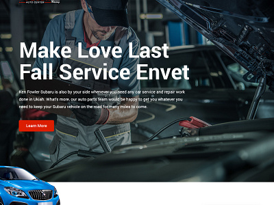 Auto Center branding design user friendly websitedesign