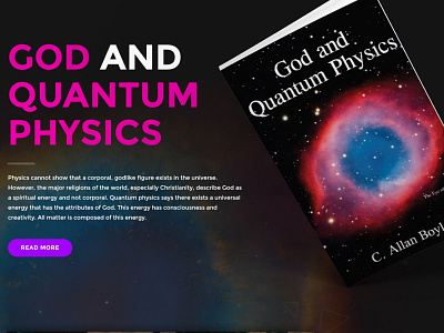 Quantam Physics branding design user friendly websitedesign