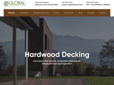 Global Forestry Corp branding design user friendly websitedesign