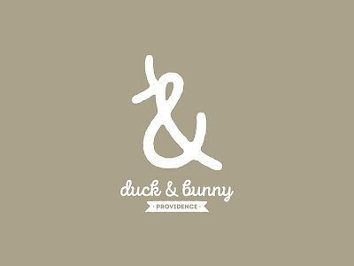 Duck & Bunny - Logo Concept animals bunny duck island logo providence rhode