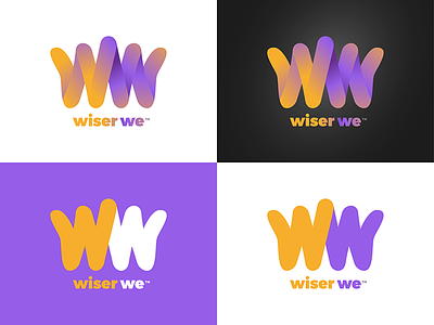 WiserWe - Logo Concept coaching crown healthy identity lifestyle logo mentor selfhelp vexter