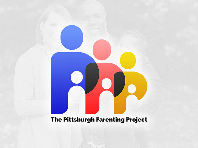The Pittsburgh Parenting Project - Logo Design baby children family logo parent people pittsburgh