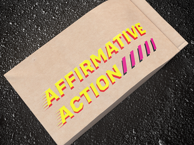 Affirmative Action Coffee coffee packaging typogaphy