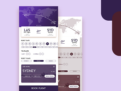 Flight Booking Screen