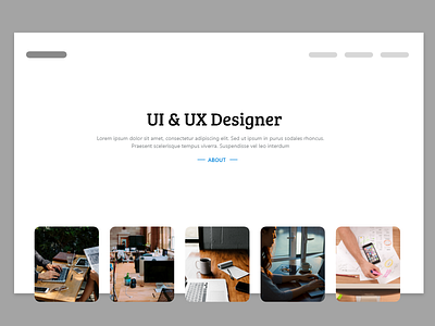 Header design header portfolio template ui work