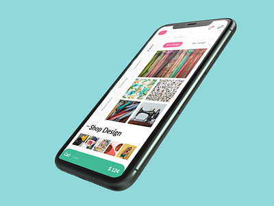 Shopping with iPhone 11 Mockup