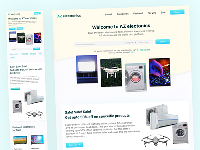 Electronics Website design inspiration latest design new design redesign ui uiux website redesign