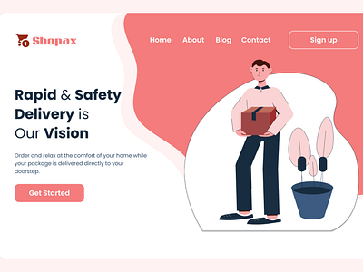 Shopax Landing page