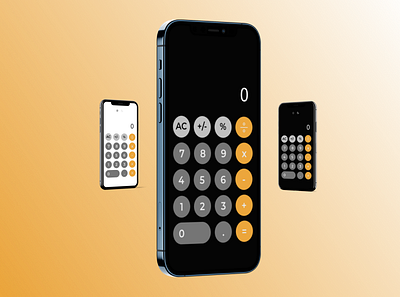 Calculator app design illustration ui ux