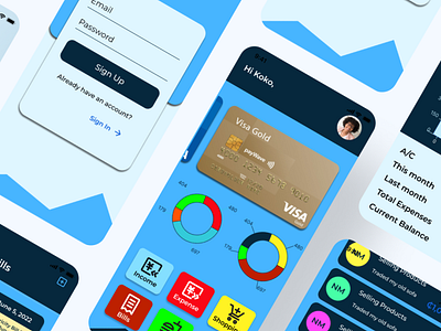 Spendy Budget App app branding design graphic design typography ui ux