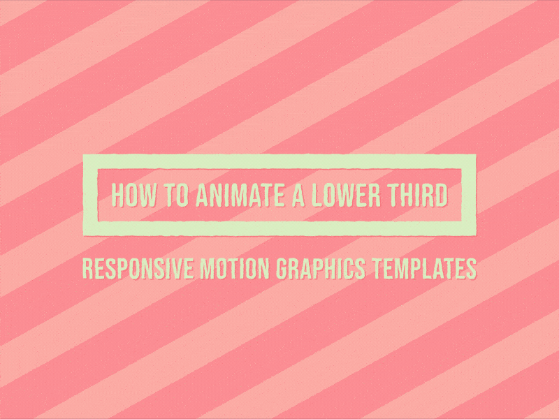 How to Animate Lower Thirds in After Effects adobe after effects animation branding education expressions flat freelance graphic design illustration motion motion design motion graphics online class pastel premiere pro teaching template ui vector