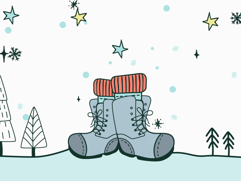 Haiku for my Boots 2d animation adobe after effects animation boots christmas flat fun illustration motion motion design motion graphics motion graphics motion grapher pastel snow vector winter