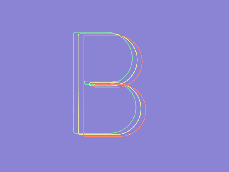 36 Days of Type - Day 2 2d animation 36 days of type 36 days of type lettering adobe after effects animation branding flat freelance illustration letter art lettering lettering artist motion design motion graphics pastel typography vector