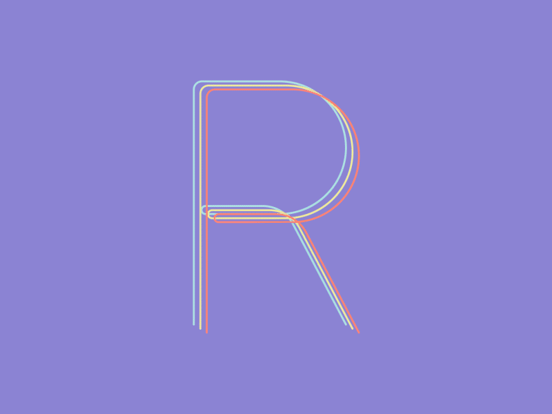 36 Days of Type - Day 18 2d 36 days of type 36 days of type lettering adobe after effects animation branding communication design flat freelance illustration letter animation letter art motion motion design motion graphics pastel typography vector