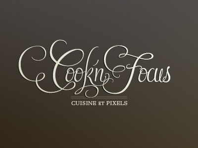 Logo Cook'n Focus blog calligraphy cook logo photography