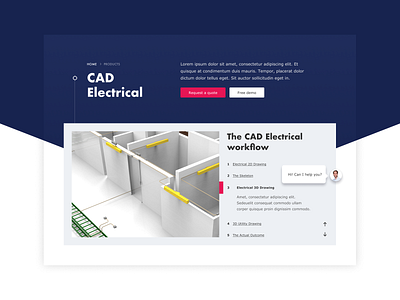 CAD producer Pitch website design