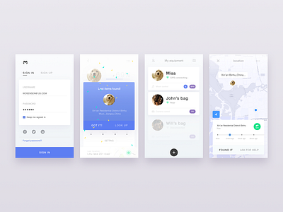 Some Pages Of Remote Control App By Yushun On Dribbble