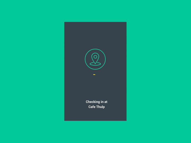 Check-in animation