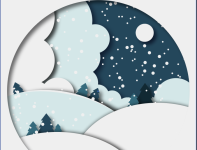 Christmas adobe art brading christmas design graphic design hill illustration logo moon snow ui vector