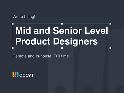 Come join us! Docyt is hiring. design designer docyt full time hiring job opportunity recruiting recruitment remote ux