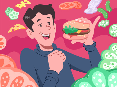 Burger adobe illustrator burger food illustration vector