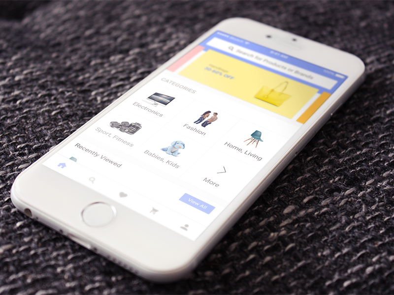 Ecommerce App Home By Shahnawaz Javed On Dribbble