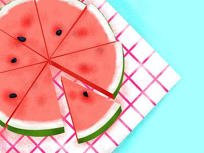 Watermelon illustration watermelon
