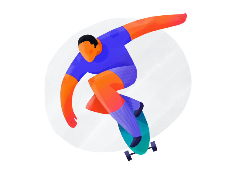 Dynamic 9 gradient texture man character drawing procreate ipad pro ipad illustration pose dynamic