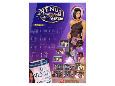 Venus Conditioning Creme Relaxer Calendar