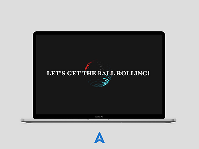 Rolling the ball indeed! 3d animation brand branding clean design graphic design illustration logo motion graphics threejs typography ui ux vector