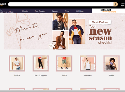 AMAZON_CLONE e commerce website react app ui website design