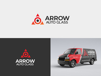 Arrow Auto Glass | logo redesign branding design icon logo