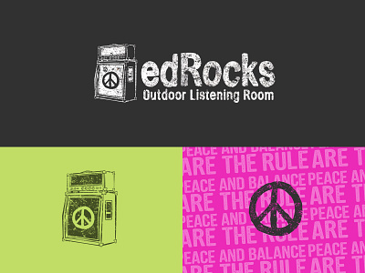 edRocks Outdoor Listening Room | logo design / brand elements branding design graphic design icon illustration logo vector
