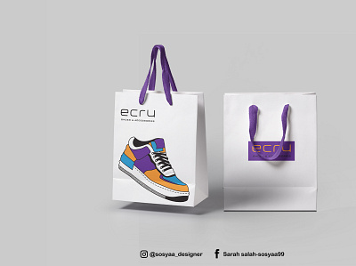 Bag Design "ECRU" art branding des design designer graphic design illustration logo typography vector