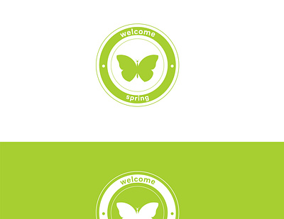 Spring Badge Design art branding design designer dribbble graphic design green illustration logo nature spring vector