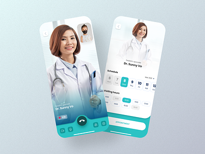 Medical app - Mobile App appoiment covid 19 doctor medical vaccine video call